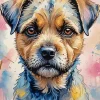 Border Terrier Dog Art Diamond Painting