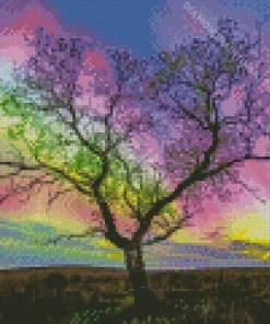 Borealis Dead Tree Diamond Painting
