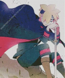 Boruto Uzumaki Anime Character Diamond Painting