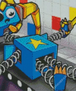 Boxy Blue Diamond Painting