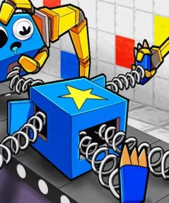 Boxy Blue Diamond Painting