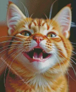 Cat Smiling Diamond Painting
