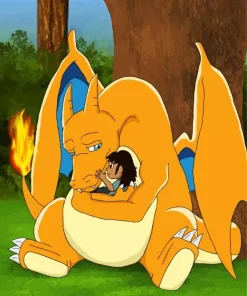 Charizard Hugging Diamond Painting