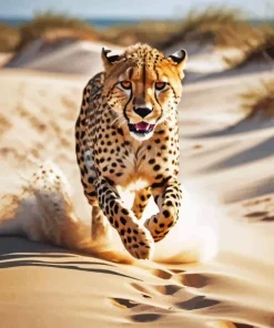 Cheetah Running Diamond Painting
