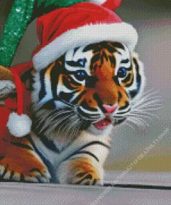 Christmas Tiger Diamond Painting