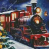 Christmas Train Diamond Painting