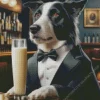 Classy Dog In Tuxedo Diamond Painting