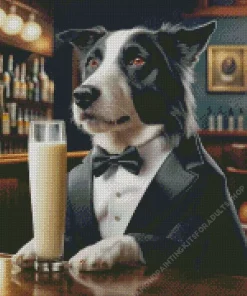 Classy Dog In Tuxedo Diamond Painting