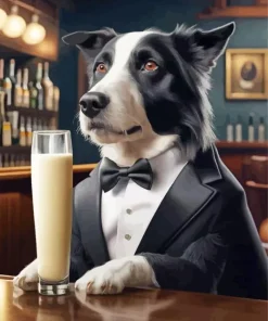 Classy Dog In Tuxedo Diamond Painting