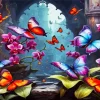 Colorful Butterflies Art Diamond Painting