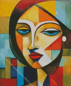 Colorful Cubism Lady Diamond Painting