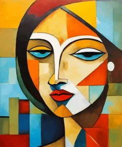 Colorful Cubism Lady Diamond Painting