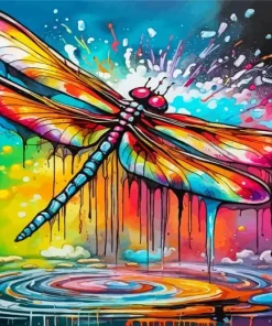 Colorful Dragonfly Diamond Painting