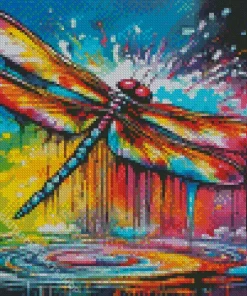 Colorful Dragonfly Diamond Painting