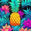 Colorful Pineapples Diamond Painting