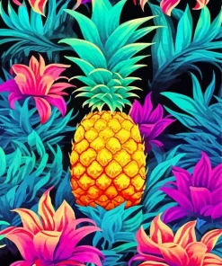 Colorful Pineapples Diamond Painting