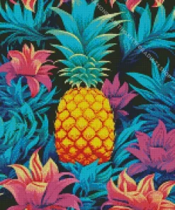 Colorful Pineapples Diamond Painting