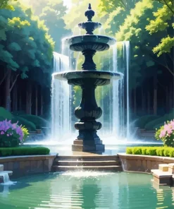 Cool Fountain Diamond Painting