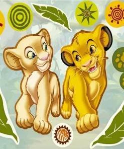 Cool Simba And Nala Art Diamond Painting