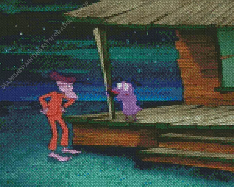 courage and eustace Diamond Dotz Courage And Eustace Diamond Painting