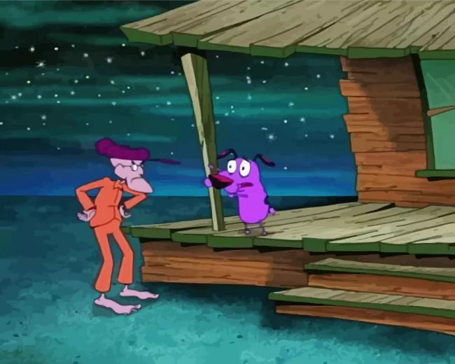 courage and eustace Diamond With Numbers Courage And Eustace Diamond Painting