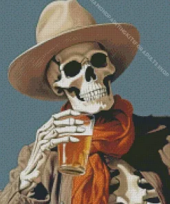 Cowboy Skeleton Diamond Painting