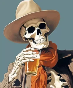 Cowboy Skeleton Diamond Painting