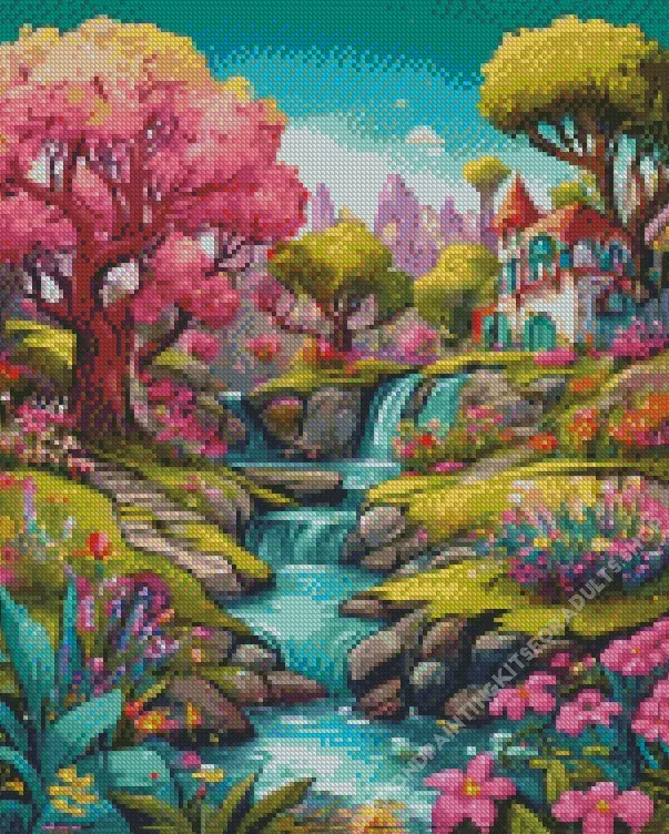 cute fairy landscape Diamond Paints Cute Fairy Landscape Diamond Painting