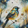 Cute Geometric Bird Diamond Painting
