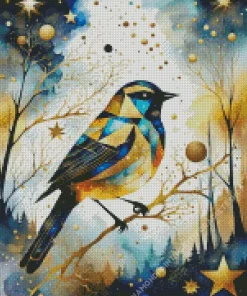 Cute Geometric Bird Diamond Painting