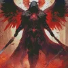 Dark Guardian Angel Diamond Painting