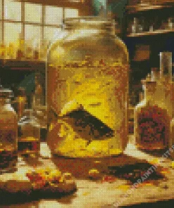 Dead Fish Tank Diamond Painting