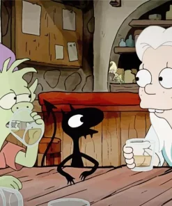 Disenchantment Bean And Elfo Diamond Painting