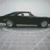 Dodge Charger 69 Black Art Diamond Painting