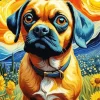 Dog Puggle Art Diamond Painting