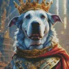 Dog With A Crown Art Diamond Painting