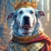 Dog With A Crown Art Diamond Painting