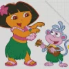 Dora And Boots Art Diamond Painting