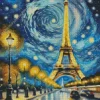 Eiffel Tower Van Gogh Diamond Painting