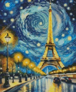 Eiffel Tower Van Gogh Diamond Painting