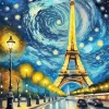 Eiffel Tower Van Gogh Diamond Painting