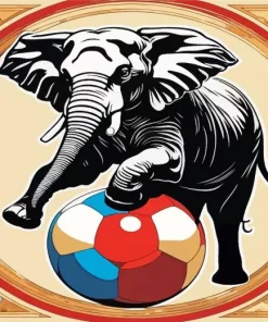 Elephant Balance Art Diamond Painting