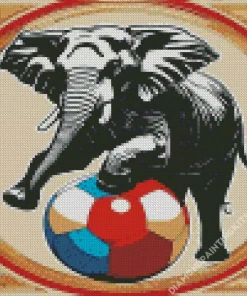 Elephant Balance Art Diamond Painting