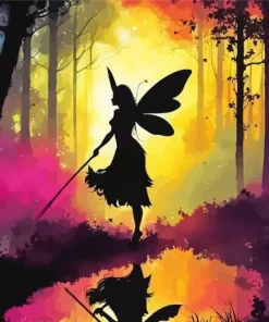 Fairy Silhouette Art Diamond Painting