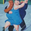 Fat Couple Dancing Diamond Painting