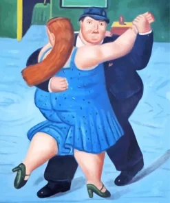 Fat Couple Dancing Diamond Painting