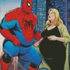 Fat Spider Man And Lady Diamond Painting