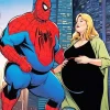 Fat Spider Man And Lady Diamond Painting