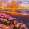 Flowers On The Beach Diamond Painting