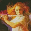 Flute Girl Diamond Painting